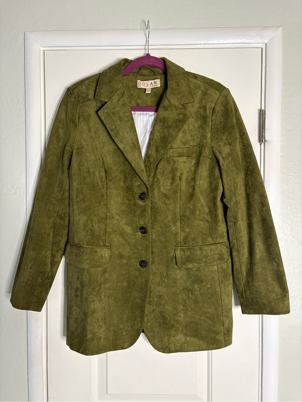 Anthropologie Dolan Left Coast Faux-Suede Boyfriend Blazer - size small